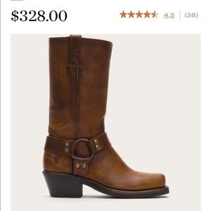 Frye Harness 12r boots brown cowboy